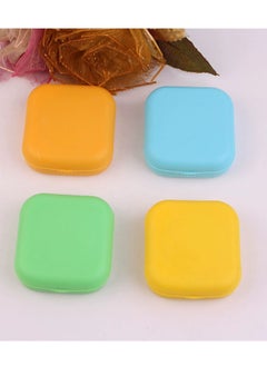 Generic 2 Pack Contact Lens Case Kit Travel Contact Case with Mirror Bottle Tweezers  - Image 3