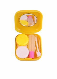 Generic 2 Pack Contact Lens Case Kit Travel Contact Case with Mirror Bottle Tweezers  - Image 4