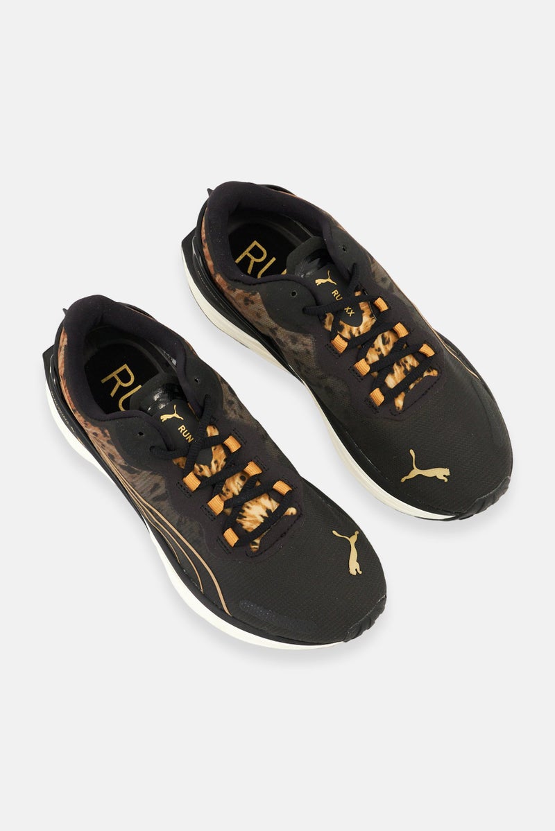 PUMA Women Run XX Nitro Safari Glam Lace Up Training Shoes, Black - Image 2