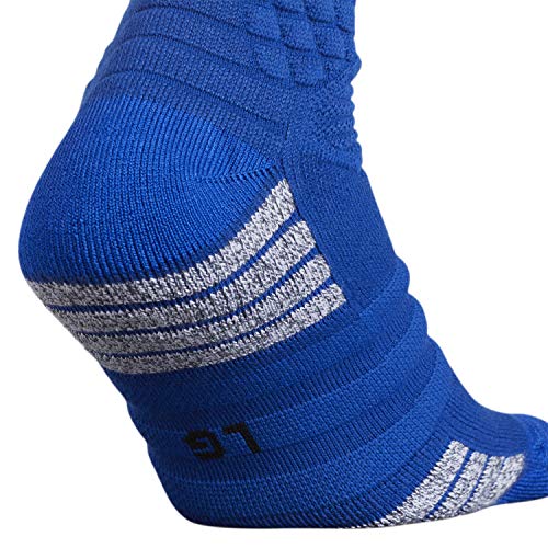 adidas Unisex Creator 365 Basketball Crew Socks (1-Pair), Collegiate Royal Blue/White, Large - Image 5