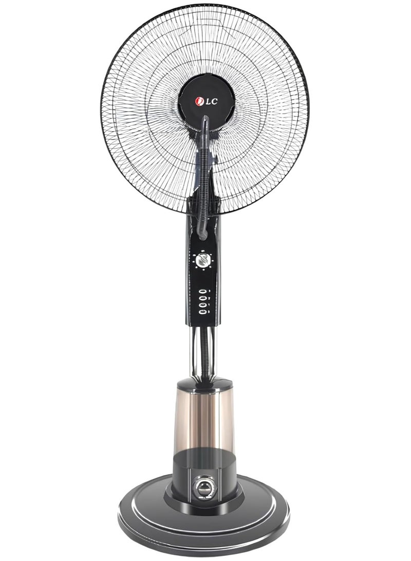 LC Stand Mist Fan 3.5 Liters 70W DLC 31058 Black/Grey - Image 1