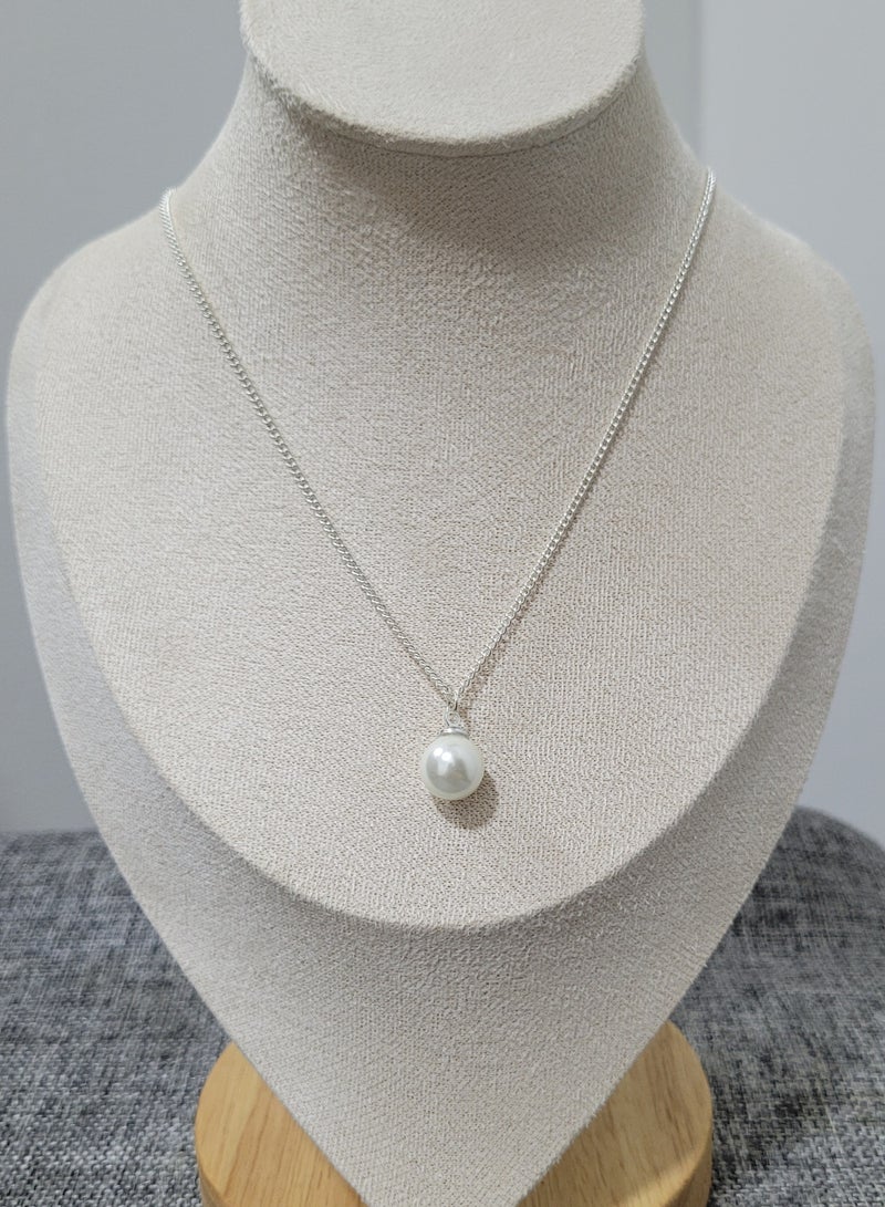Minorisa 925 Sterling Silver Necklace with Baroque Pearl Pendant - Image 2