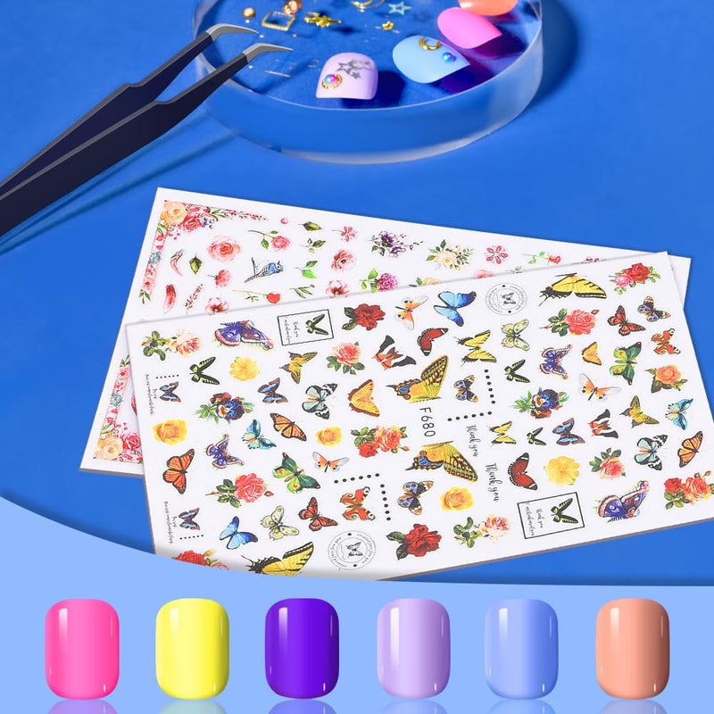 TsMADDTs Press on Nails, 720 pcs Short Round Fake Nails with Glue, Files, Tweezer for Women DIY at Home - Image 3