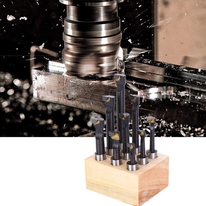 9Pcs F1 Type High Speed Steel Boring Set with Base CNC Lathe Tool Holding Kit - Image 5