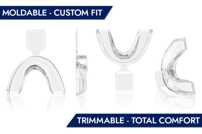 NovaWhite Teeth Whitening Trays - Moldable, Trimmable, Custom Fit, Comfortable, BPA FREE, Latex Free, Dental Grade Guard - (4) Mouth Trays, Hygienic Case â€“ Easy to Mold, Mouth Tray for Tooth Whitening - Image 2