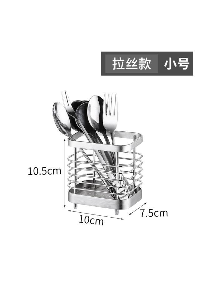 Wall-mounted Stainless Steel Chopsticks Holder Chopsticks Cage Thickened Chopsticks Holder Chopsticks Storage Box Kitchen Supplies Tableware Draining Rack