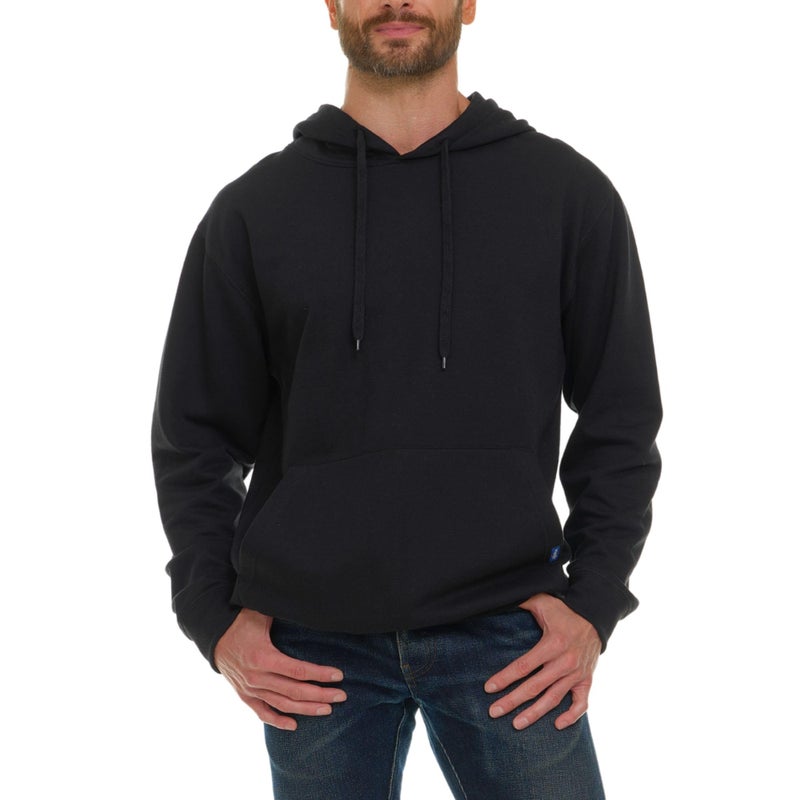 Wrangler Big and Tall Hoodie for Men, Fleece Heavyweight Pullover Sweatshirt, Relaxed Fit Mens Work Hoodies Black - Image 4