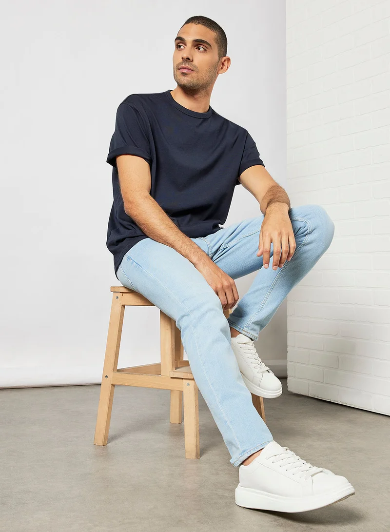 MANGO Relaxed Fit Cotton T-Shirt