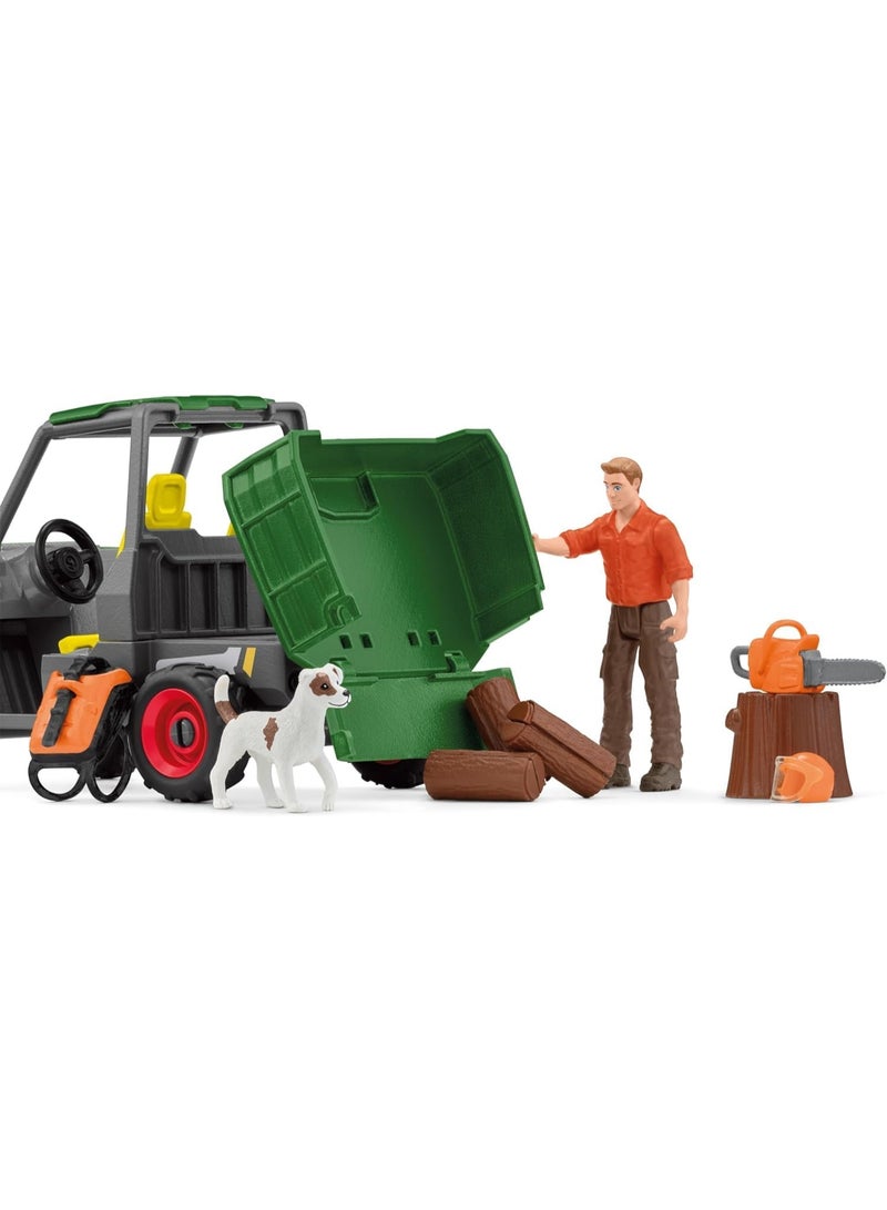Schleich working in the Forest | Realistic Forestry Vehicle Model for Kids and Nature Lovers, Perfect Gift for Ages 4+ - Image 5