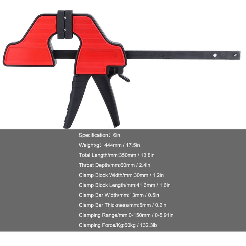 Heavy Duty G Sub F Clamps Woodworking Bar Quick Clips DIY Carpentry Hand Tools Kit6in - Image 1