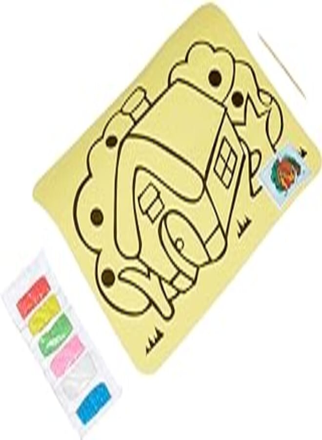 OR Generic Sand art coloring paper for children, size a5 - multi color 