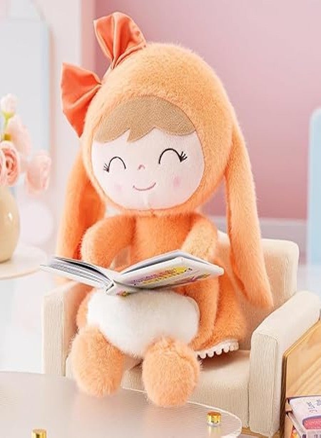 KIZDY Super Soft Toy Stuffed Cute Bunny Baby Doll Plush Toys for Kids Baby Girls Lovable and Huggable Gift for Birthdays & Occasions for Children Home Decor (Size 65 cm, Orange) - Image 4