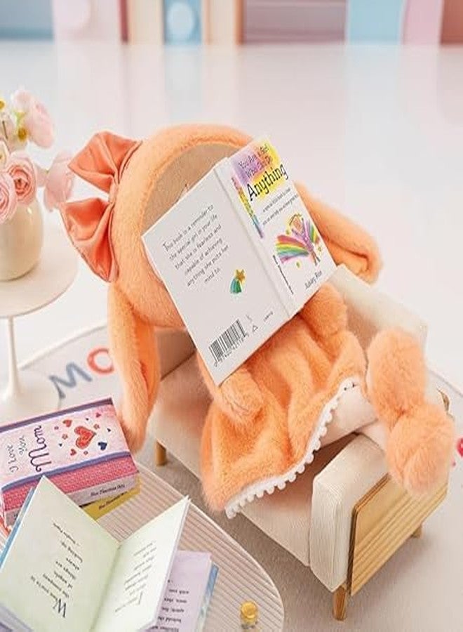 KIZDY Super Soft Toy Stuffed Cute Bunny Baby Doll Plush Toys for Kids Baby Girls Lovable and Huggable Gift for Birthdays & Occasions for Children Home Decor (Size 65 cm, Orange) - Image 5