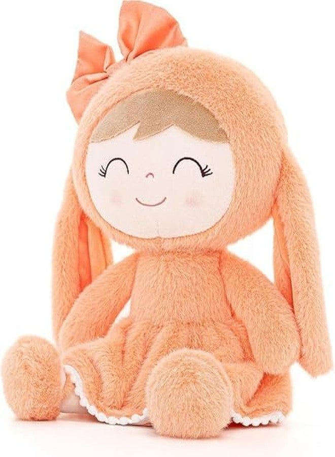KIZDY Super Soft Toy Stuffed Cute Bunny Baby Doll Plush Toys for Kids Baby Girls Lovable and Huggable Gift for Birthdays & Occasions for Children Home Decor (Size 65 cm, Orange) - Image 1