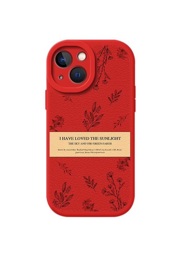 اس-توب جراب لهاتف iPhone 13 مصنوع من جلد الحمل بتصميم رأس السنة الجديدة، جراب هاتف بتغطية كاملة - Image 1