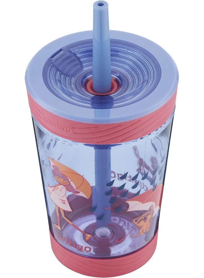 Contigo Spill-Proof Kids Tritan Straw Tumbler 14oz Purple - Image 2