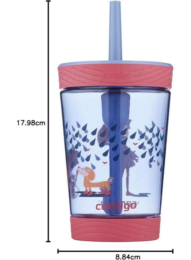 Contigo Spill-Proof Kids Tritan Straw Tumbler 14oz Purple - Image 5