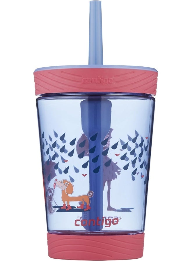 Contigo Spill-Proof Kids Tritan Straw Tumbler 14oz Purple - Image 4
