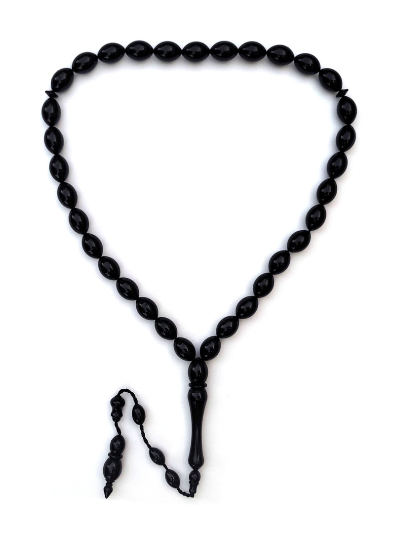 Alwan خواتم الصلاة الإسلامية 33 عدداً - سوداء - Image 1