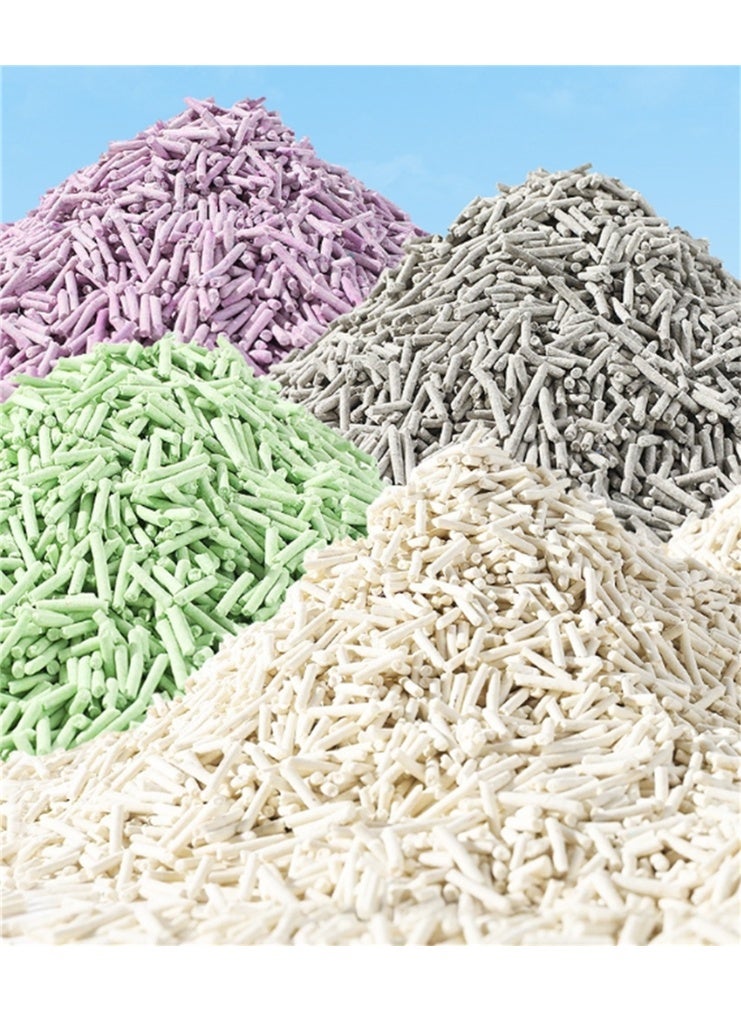 3 Pack Tofu Cat Litter, Flushable Clumping Cat Litter 100% Natural Bentonite, Scented Ultra Absorbent Bentonite Kitty Litter, Low Dust, Fresh Scented, Odor Control (3Pack × 6L, Green Tea) - Image 3