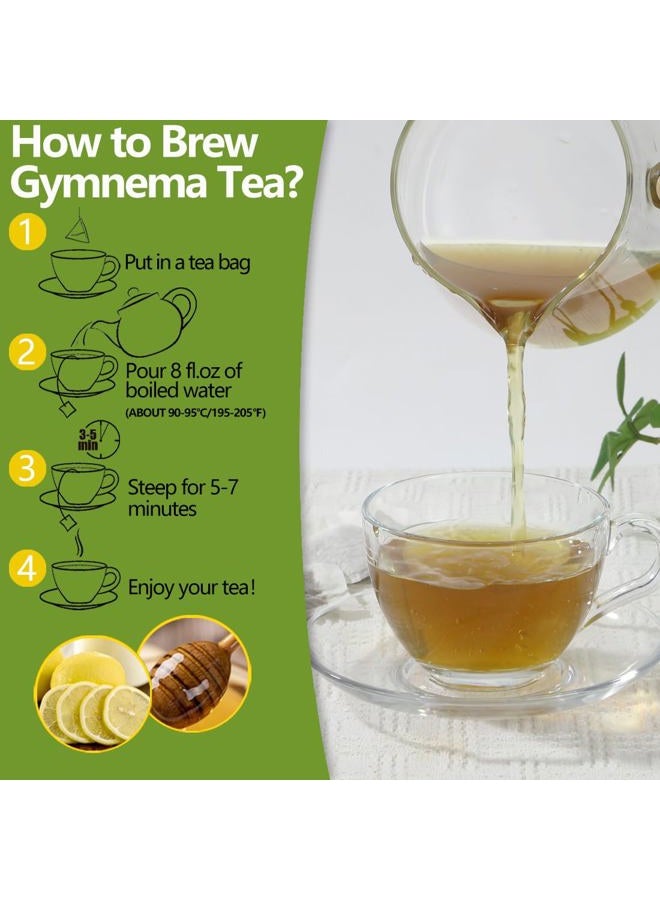 ULTHMOK Premium 60 Gymnema Leaf Tea Bags, Made with 100% Natural Gymnema Leaves, for Diabetics, No Additives & Caffeine Free & Sugar Free. - Image 4