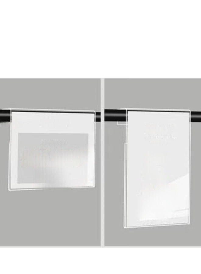 Eckek  Acrylic Sign Holder Price Tag Displays Sign Holder Ads Display Stand for Retail Store Clothing Price - Image 4