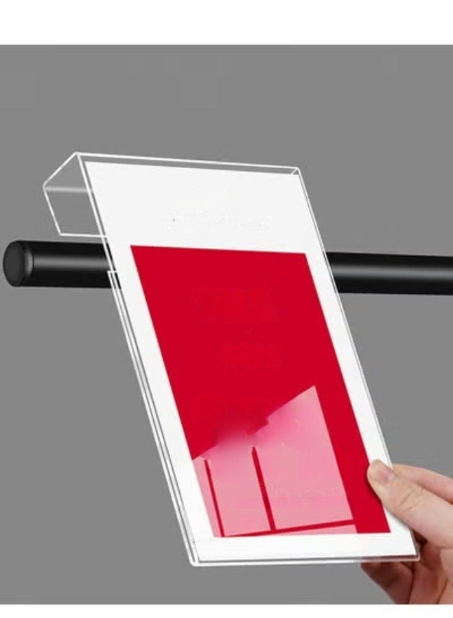 Eckek  Acrylic Sign Holder Price Tag Displays Sign Holder Ads Display Stand for Retail Store Clothing Price - Image 5