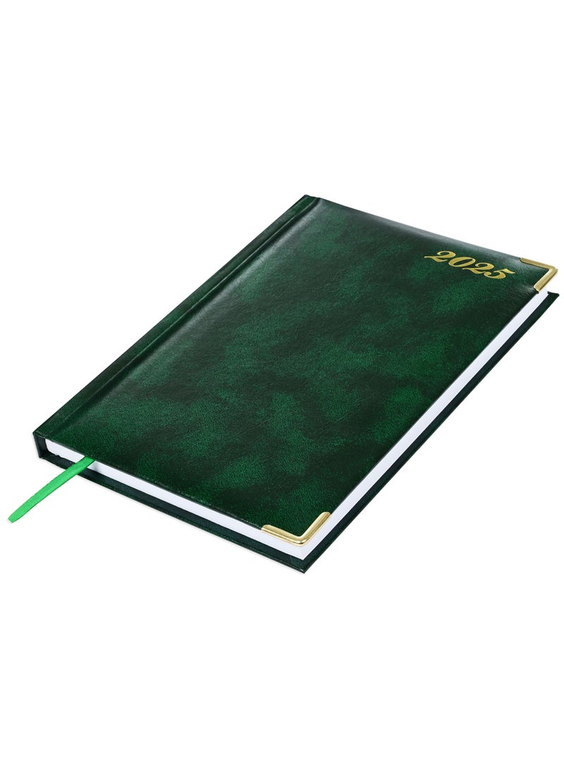 FIS FIS Diary 2025 English (Saturday & Sunday Combined) A5, Green - FSDI92E25GR  - Image 1