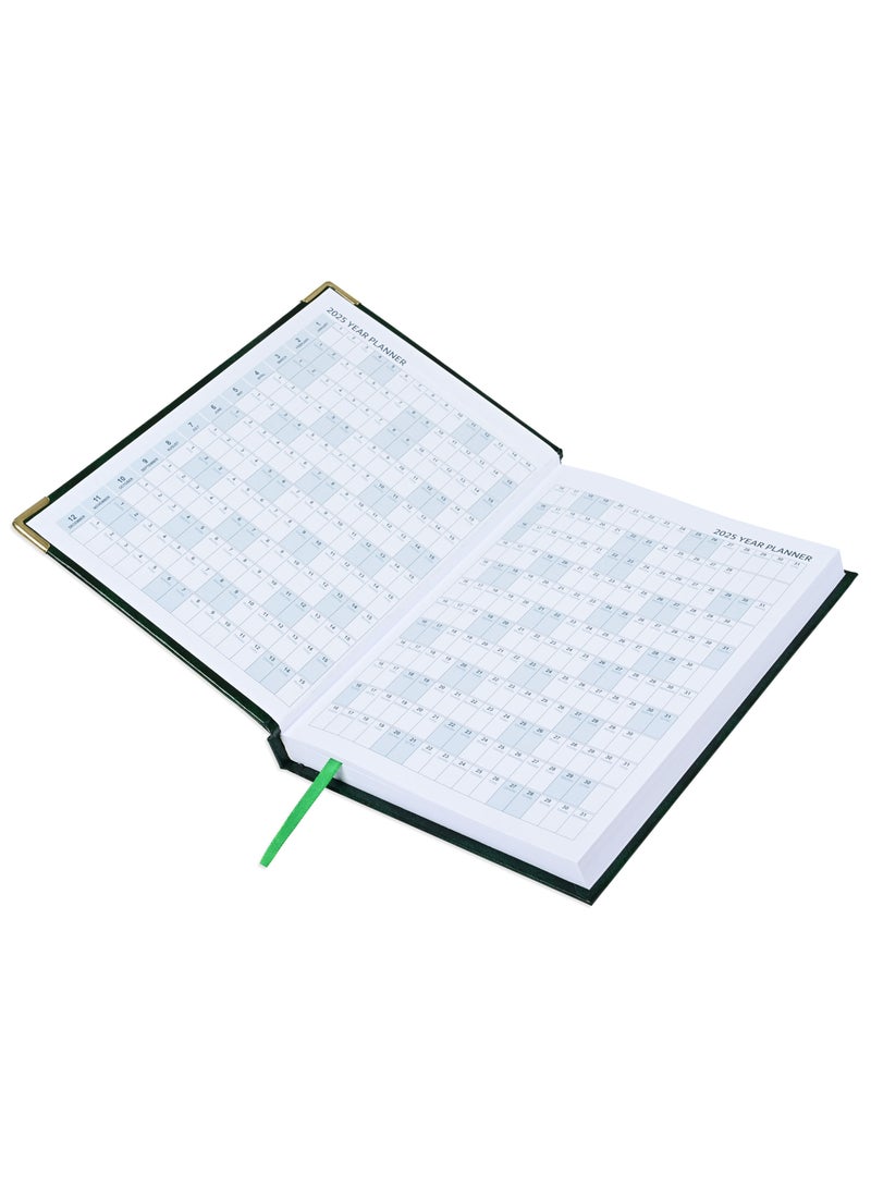 FIS FIS Diary 2025 English (Saturday & Sunday Combined) A5, Green - FSDI92E25GR  - Image 3