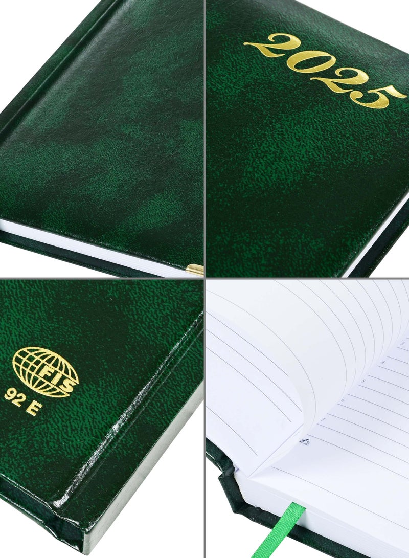 FIS FIS Diary 2025 English (Saturday & Sunday Combined) A5, Green - FSDI92E25GR  - Image 4