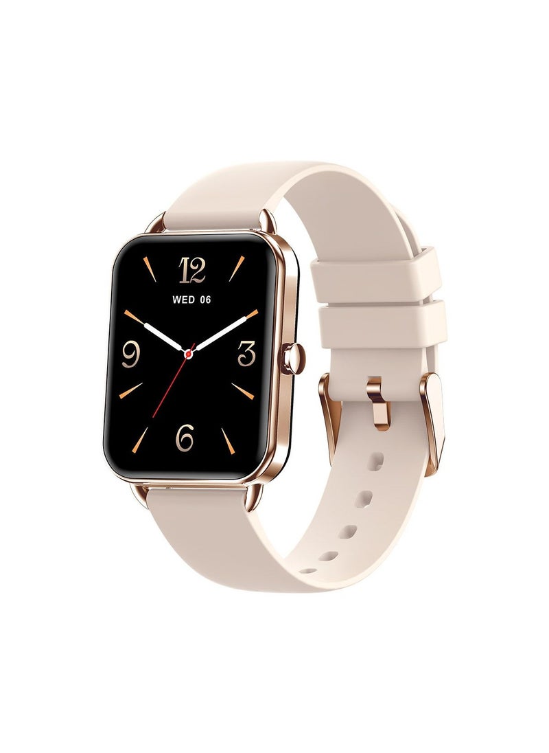 Moxedo - Moxedo Luna Smart Watch 1.65 Amoled HD Display 100+ Watch Faces, Bluetooth Calling Real Time Health Monitoring Fitness Smart Tracker with Camera Control for iOS and Android - Rose Gold - Image 1