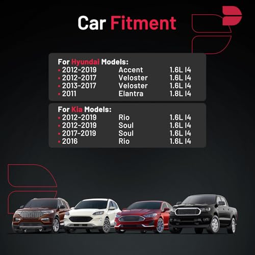 BDFHYK 92873 Iridium Spark Plugs Compatible with Hyundai 2012-2019 Accent,2011 Elantra, 2012-2017 Veloster,Compatible with Kia 2012-2019 Rio, 2012-2019 Soul Replacement for LZKR6AIX Set of 8 - Image 2