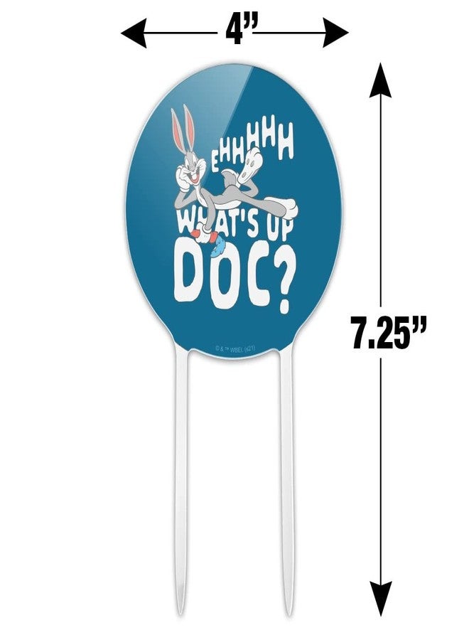 GRAPHICS & MORE Acrylic Bugs Bunny What's Up Doc? Cake Topper Party Decoration for Wedding Anniversary Birthday Graduation - Image 2