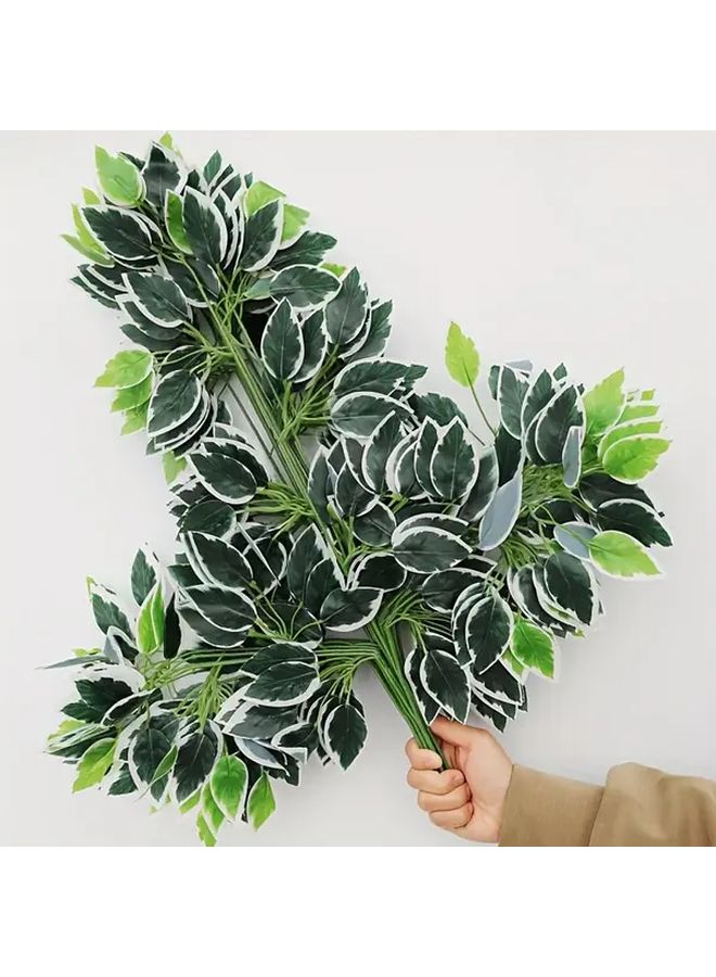 7 Pcs Green Rod Artificial Ficus Branches For Outdoor Wedding And Home Decor - Image 4