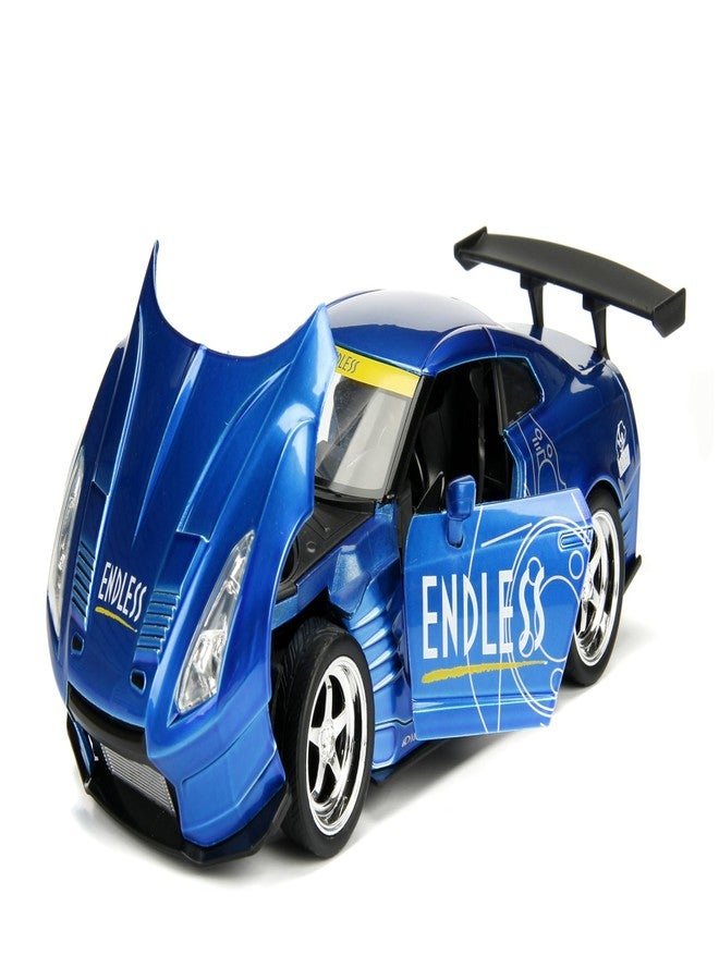 Jada Toys JDM Tuners 1:24 2009 Nissan GT-R R35 Ben Sopra Die-cast Car - Opening Doors, Hood, Trunk, Rubber Tires - Image 3