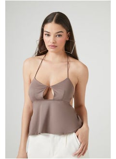 Tie-Back Cutout Halter Cami