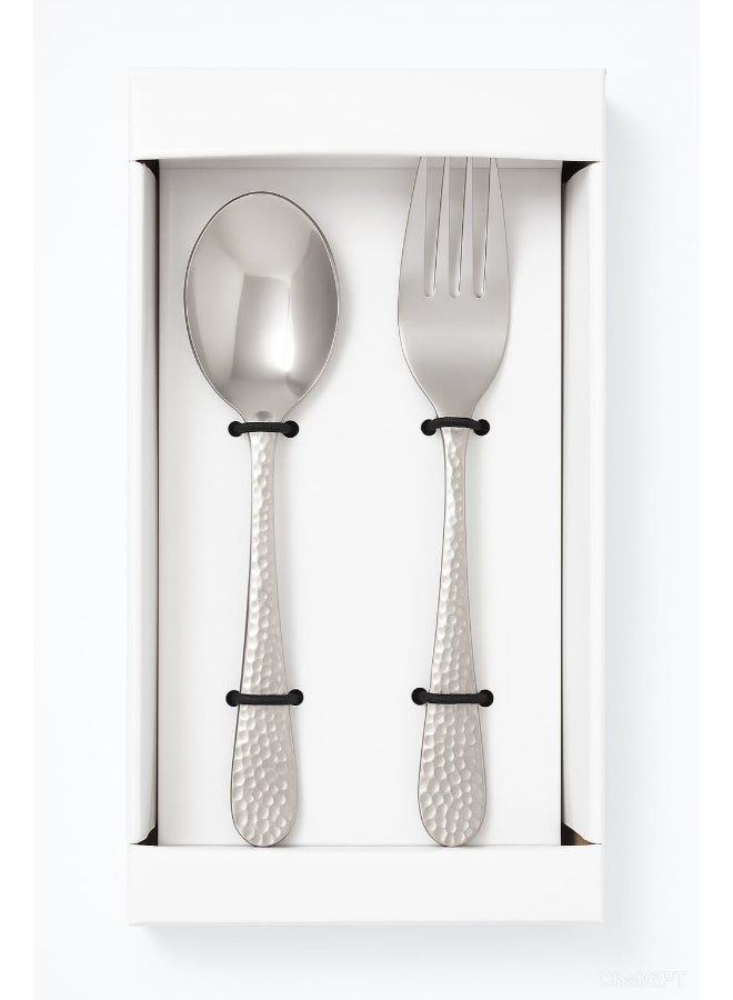 ايست من نون طقم أدوات مائدة فضي من الفولاذ المقاوم للصدأ المطروق، ١٢ قطعة، مناسب لستة أشخاص، في علبة هدايا. طقم أدوات مائدة فضية مع سكين وشوكة وملعقة، أدوات مائدة أنيقة للاستخدام اليومي، بلمسة نهائية عاكسة. آمن للاستخدام في غسالة الأطباق. - Image 3