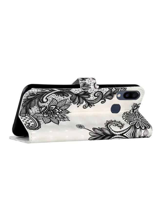 S-TOP Case For Samsung Galaxy A40 Oil Embossed 3D Drawing Leather Phone Case - Image 5