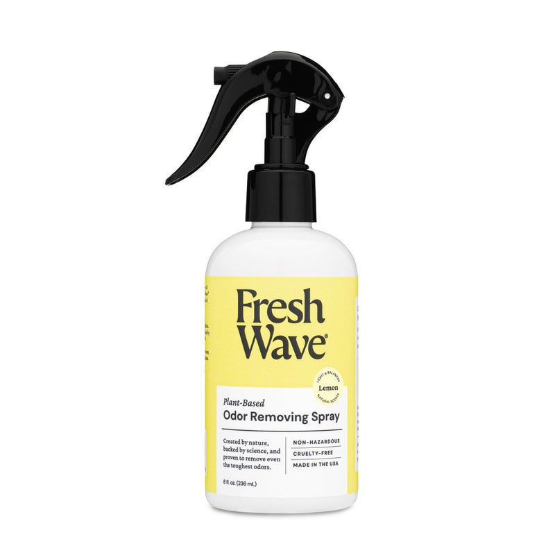 Fresh Wave Lemon Odor Eliminator Spray & Air Freshener, 8 fl. oz. | Odor Absorbers for Home | Safer Odor Relief | Natural Plant-Based Odor Eliminator | For Furniture, Fabrics & Trash - Image 1