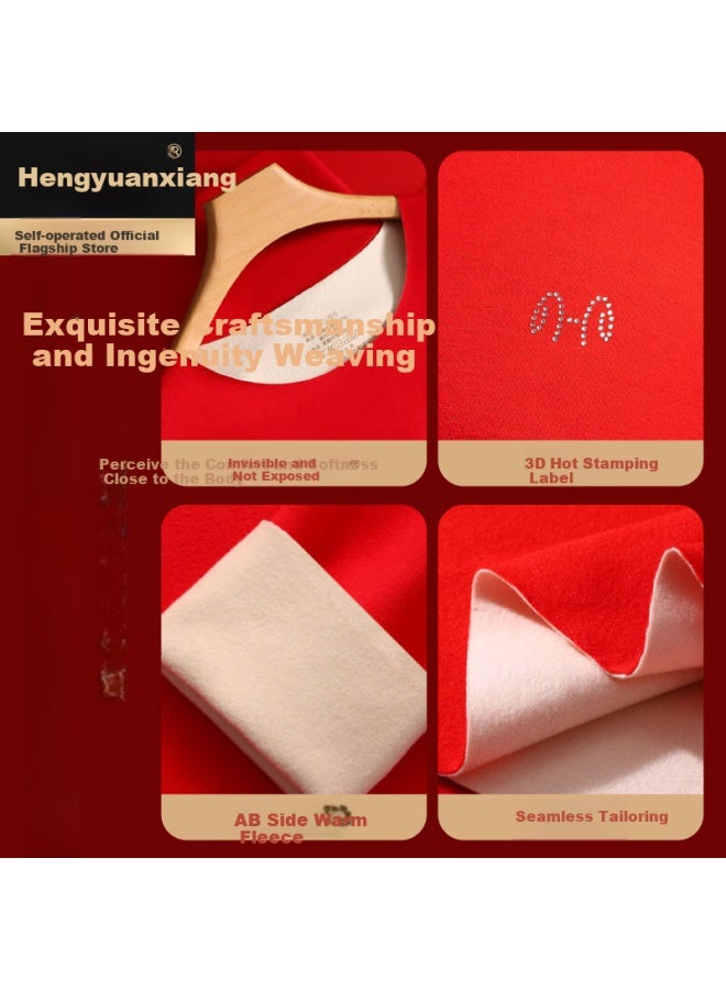 Hengyuanxiang Hengyuanxiang Year Of The Snake Women's Autumn Thermal Underwear Set  - Image 5