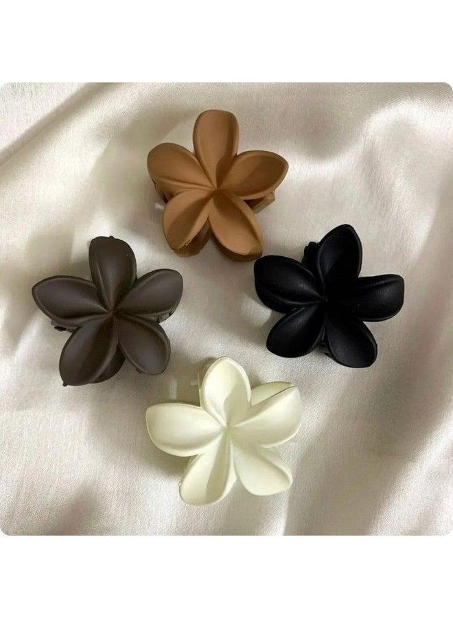DORMITORRY Small Flower Hair Claw Clips for Women Girls, Tiny Floral Hair Clip Claws for Thin and Medium Thick Hair, Strong Hold Non Slip Hair Jaw Clips, Ponytail Holder Calw, 8 pcs - Multicolor - Image 5