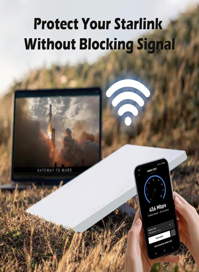 Zeroffi Starlink Mini Protective Cover, Starlink Mini Accessories Silicone Protective Case for Starlink Mini Dish - Image 3