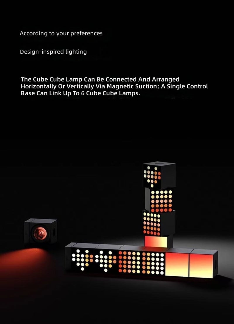 Yeelight RGB Cube Ambient Light for Gaming Desktop, Smart LED Mood Lamp with Music Sync - Image 4