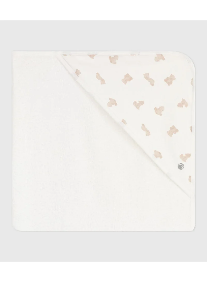 Petit Bateau Babies' square cotton bath wrap
