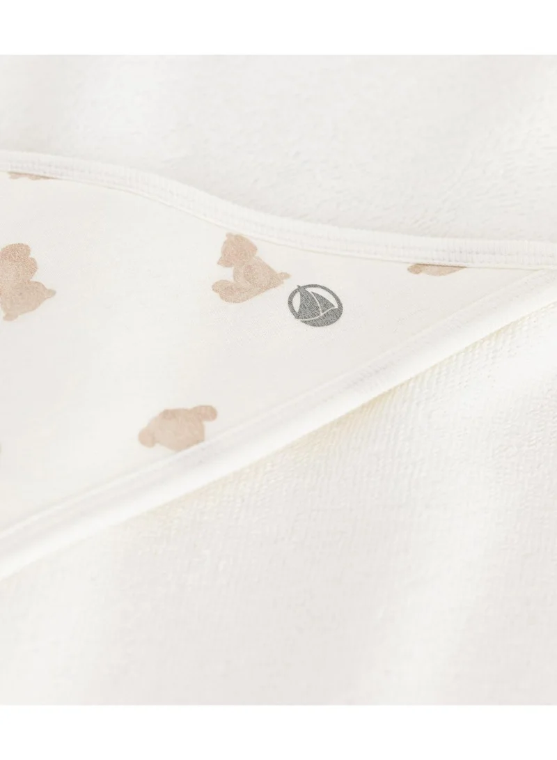 Petit Bateau Babies' square cotton bath wrap
