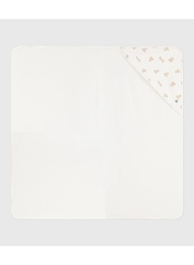 Petit Bateau Babies' square cotton bath wrap