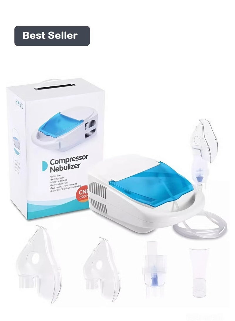 iCare Portable Household Nebulizer Compressor Machine For Adults And Kids Personal Steam Atomizer For Daily Home Use And Travel With Accessories - Image 4