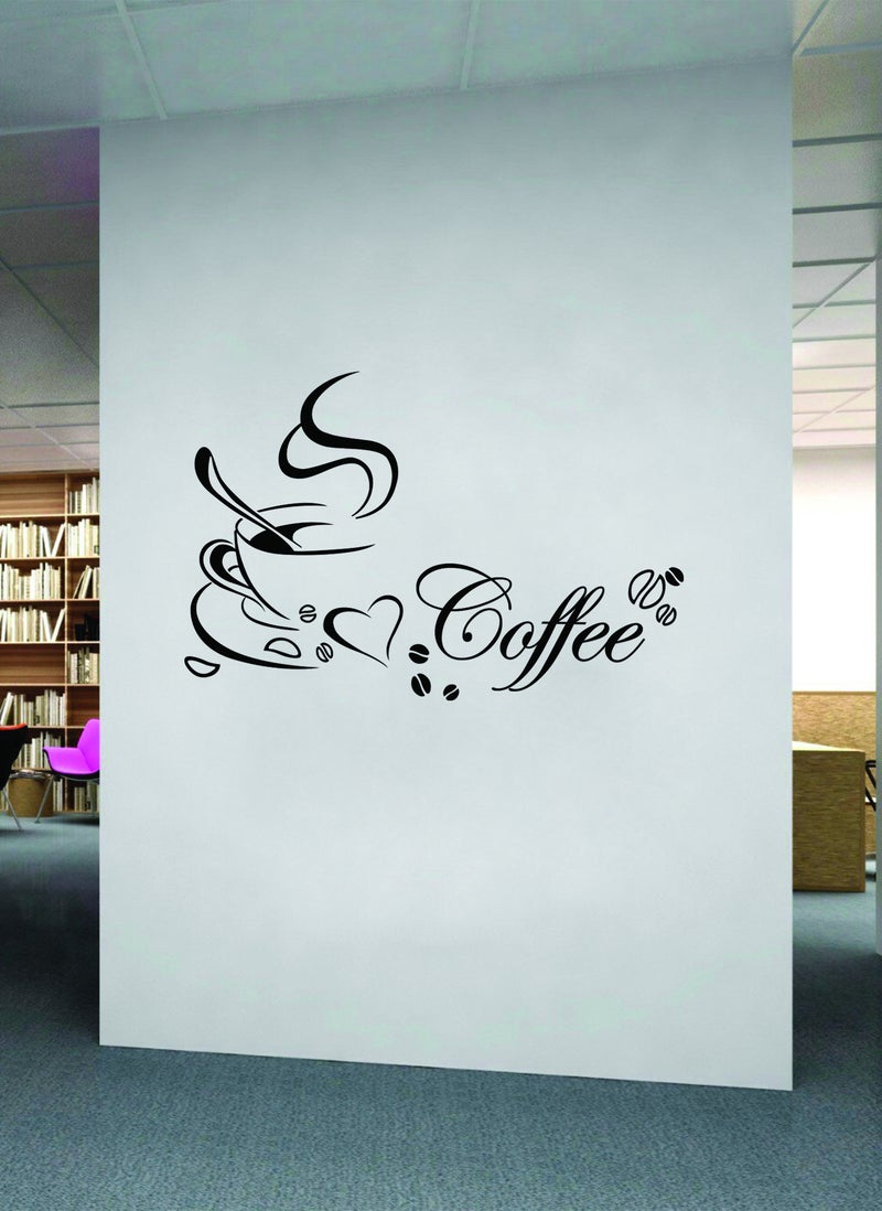 Spoil Your Wall Coffee Love Decorative Quote  Wall Decal - Wall Arts Home Décor - Wall Sticker, 90x55 cm by Spoil Your Wall  - Image 2