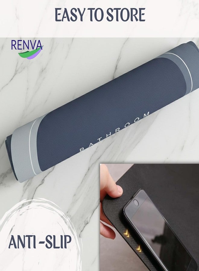 RENVA 4pcs Floor Mat, Bath Mat, Doormat, Bathroom Carpet. Cushion Mat, Quick Drying Bathroom Mat & Water Absorbent Door Mat for Home, Kitchen (40x60cm) (4, Modern) - Image 4