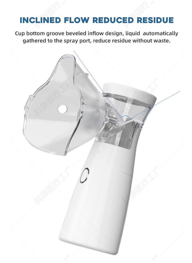 Angmei - Automatic Medical Portable Steam Inhaler，Electronic Mesh ultrasonic steamer Inhaler for Adults and Children，Relieve Allergies, Asthma and Breathing Problems - Image 1